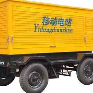 200KW防雨棚移动拖车发电机组